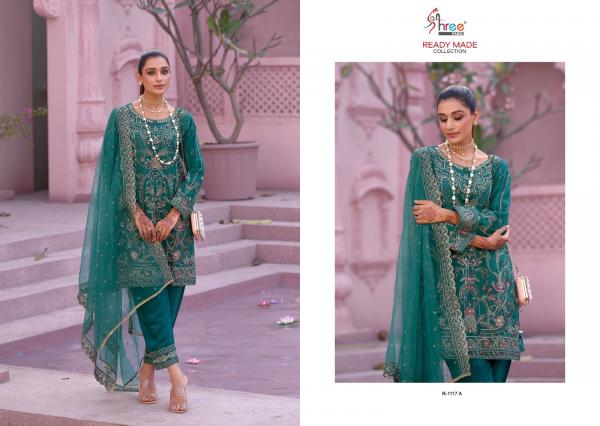 Shree R 1117 Pakistani Readymade Designer Suits Collection